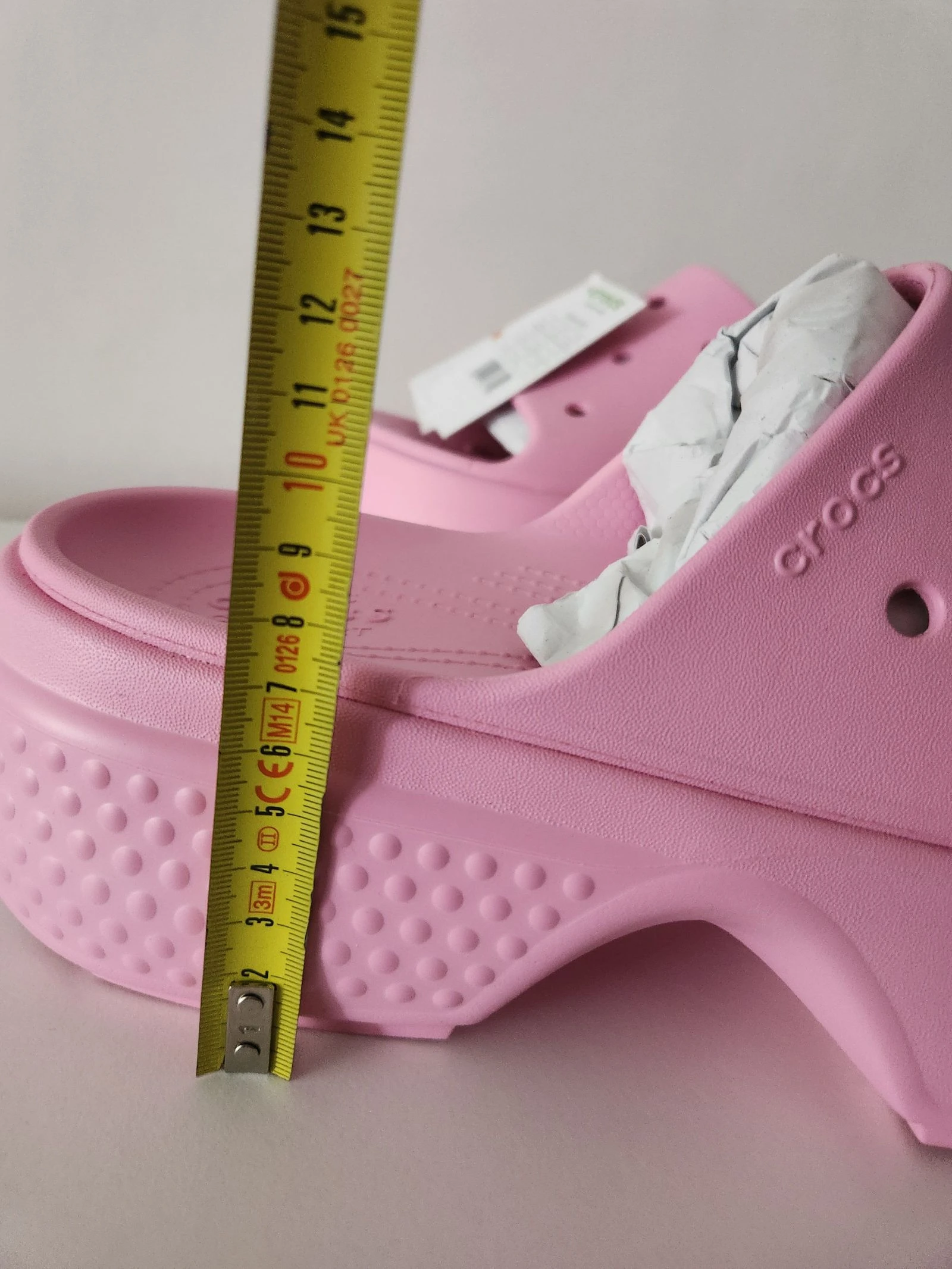 Crocs Mules Stomp Slide Pink Sandals – photo 2